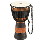 Meinl  ADJ3-M - African Style, Rope Tuned Wood Djembe - Brown/Black