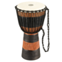 Meinl  ADJ3-M - African Style, Rope Tuned Wood Djembe - Brown/Black