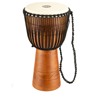 Meinl  ADJ2-L - African Style, Rope Tuned Wood Djembe - Brown