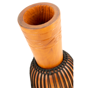 Meinl  ADJ2-L - African Style, Rope Tuned Wood Djembe - Brown