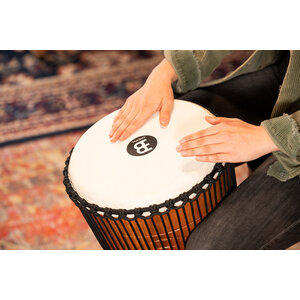 Meinl  ADJ2-L - African Style, Rope Tuned Wood Djembe - Brown