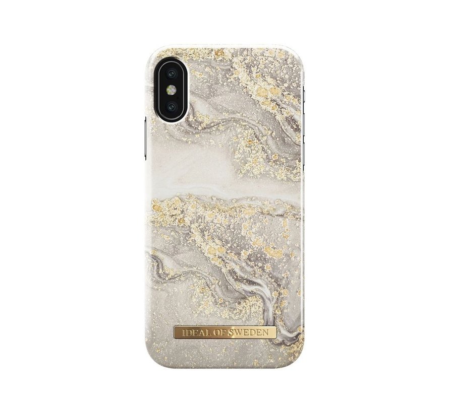 iDeal Fashion Hardcase Sparkle Greige Marble iPhone X/Xs