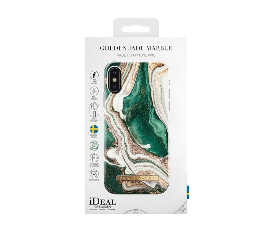 iDeal Fashion Hardcase Golden Jade Marble iPhone X/Xs