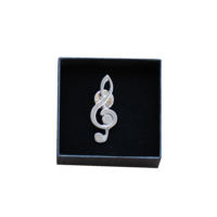 Brooch Treble Clef