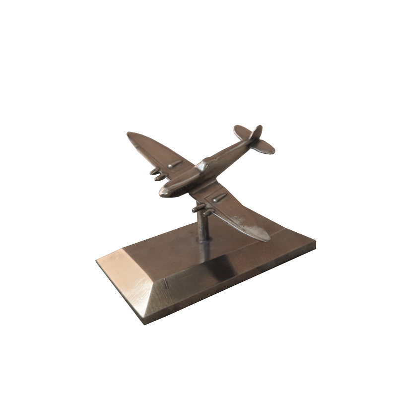 oppervlakte Vorige Specifiek Tinnen miniatuur vliegtuig ''Spitfire'' - De Tingieterij