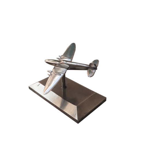 Tinnen miniatuur vliegtuig ''Spitfire''