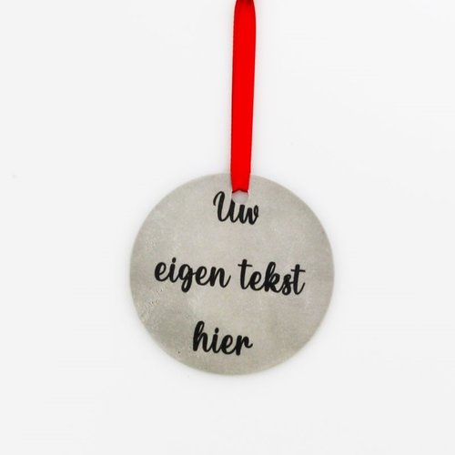 Round Christmas Pendant - Own Text Round Christmas Pendant - Own Text