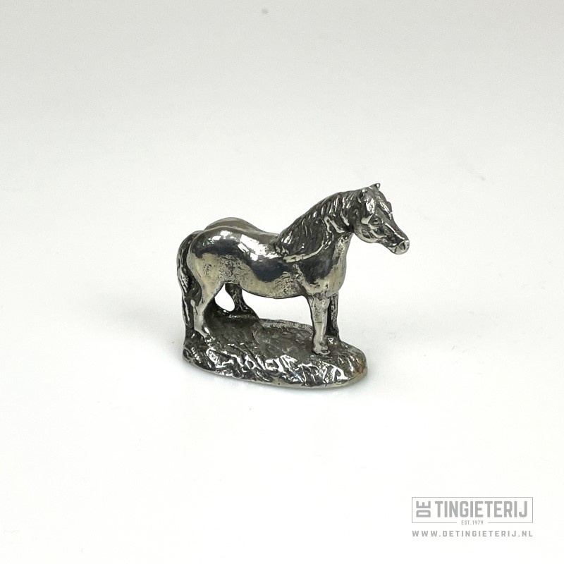 Werkelijk Makkelijk te lezen Ijdelheid Beeldje Paard - Cadeau Paardenmeisje - Unieke miniatuur dieren - De  Tingieterij