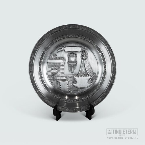 De Tingieterij Geboortebord - Rond