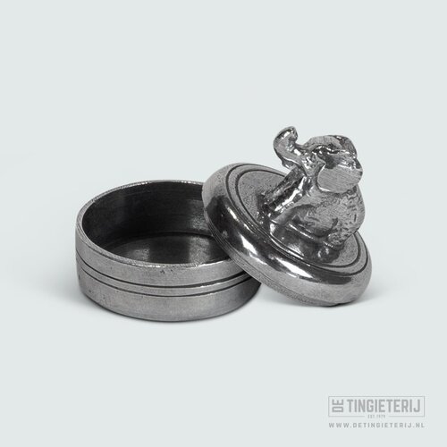 De Tingieterij Tinnen Tandendoosje met Olifant – Baby & Geboorte