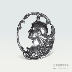 De Tingieterij Jugendstil-Brosche