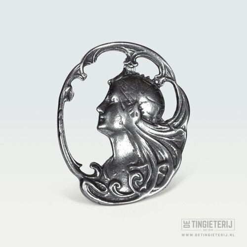 De Tingieterij Jugendstil-Brosche