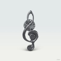 Brooch Treble Clef