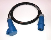 CEE 16A 3p kabels - Blauwe stekkers