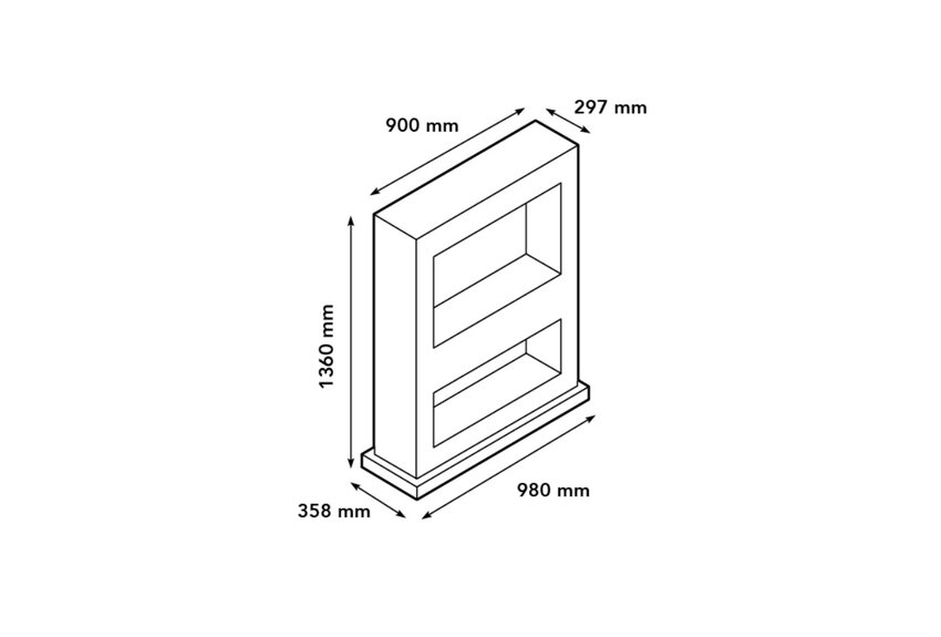 Lasize Roomdivider Haard Wit