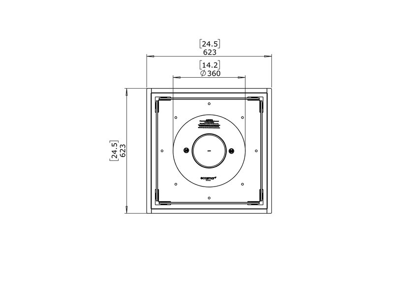 Square 22 Bio-ethanol Inbouwhaard