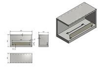 Inside L800 V2 Bio-ethanol Inbouwhaard Linkerhoek 80cm