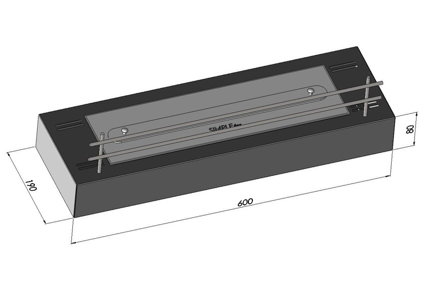 Firebox Bio-ethanol Inzethaard (60-120 cm) Firebox Bio-ethanol Inzethaard (60-120 cm)