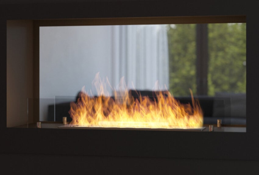2 Side Bio-ethanol Inbouwhaard Doorkijk (90 -120 cm) 2 Side Bio-ethanol Inbouwhaard Doorkijk (90 -120 cm)