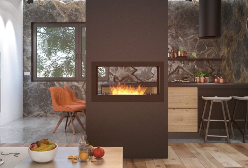 2 Side Bio-ethanol Inbouwhaard Doorkijk (90 -120 cm) 2 Side Bio-ethanol Inbouwhaard Doorkijk (90 -120 cm)