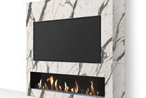 TV wand tot 72 inch wit marmerlook