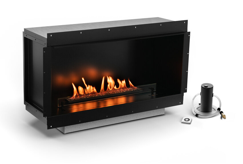 Neo 750 Bio-ethanol Inbouwhaard Rechterhoek 92cm Neo 750 Bio-ethanol Inbouwhaard Rechterhoek 92cm