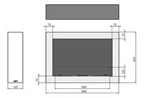 Murall Bio-ethanol Wandhaard (80 - 120 cm)