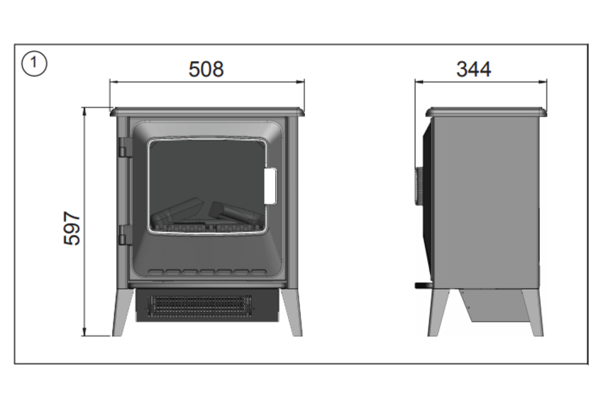 Lucia Stove Elektrische Kachel