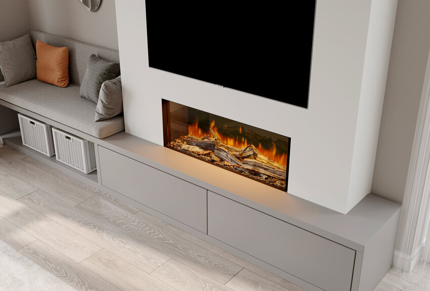 TV haardmeubel Bianco TV haardmeubel Bianco