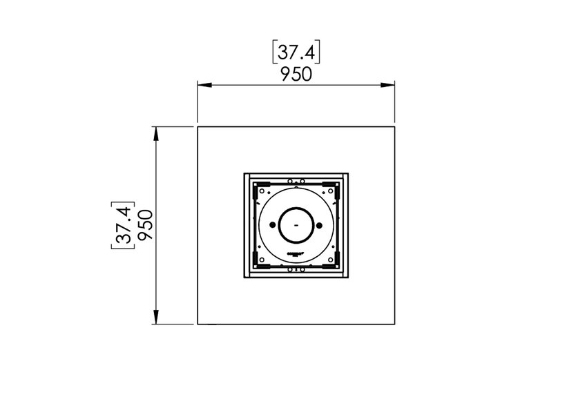 Chaser 38 Graphite Bio-ethanol Vuurtafel