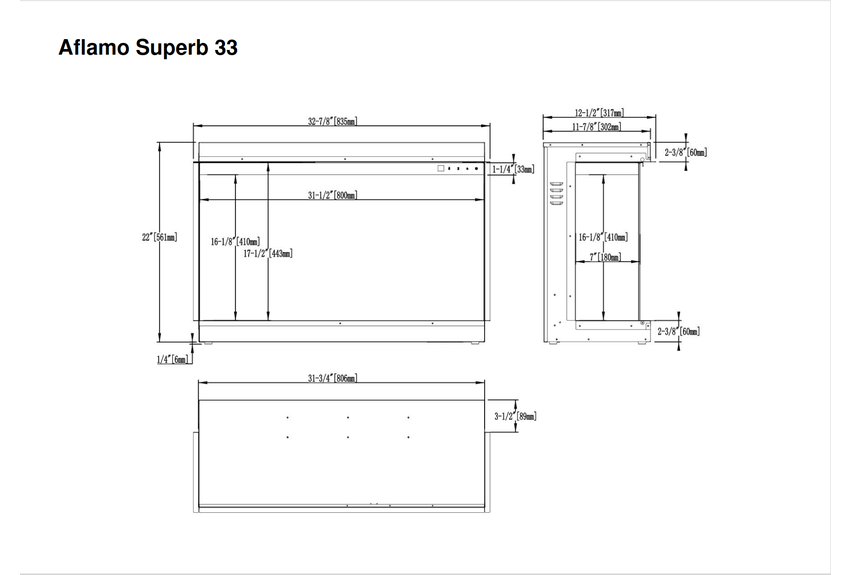 SuperB 33 (Deluxe) Elektrische Inbouwhaard 84cm