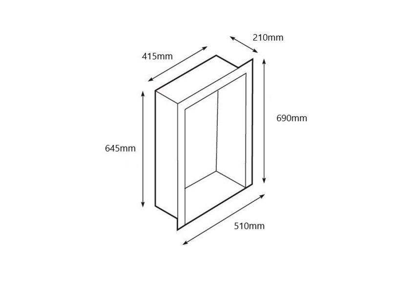 Inbouwunit M 51cm