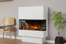 British Fires Wandmeubel Laag + New Forest Elektrische Haard