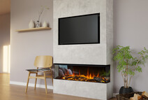 British Fires Media Wall + New Forest Elektrische Haard