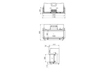 Virtuo Evolve Elektrische Inbouwhaard Driezijdig 100-180cm