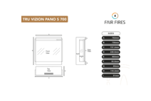 Fair Fires Tru Vizion Pano S 700 Front Elektrische Inbouwhaard
