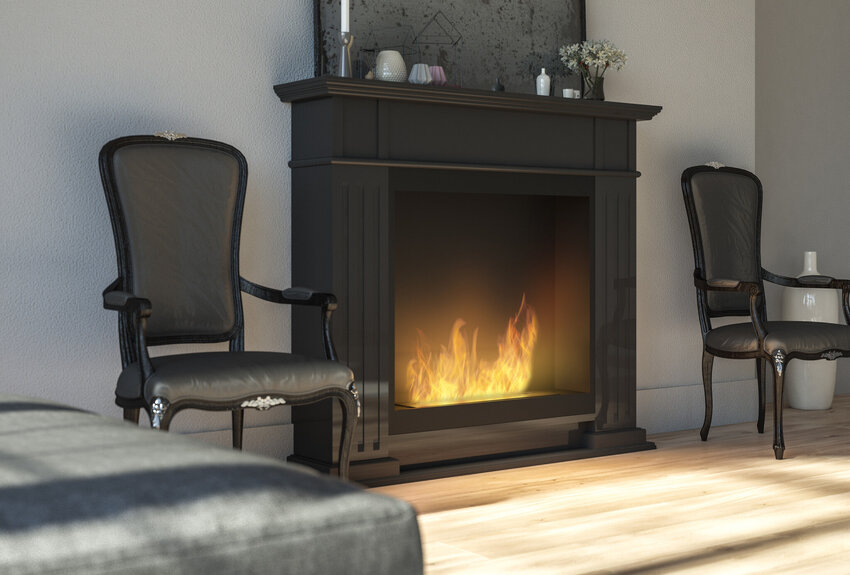 Inportal 1 Bio-ethanol Haard Met Schouw Inportal 1 Bio-ethanol Haard Met Schouw