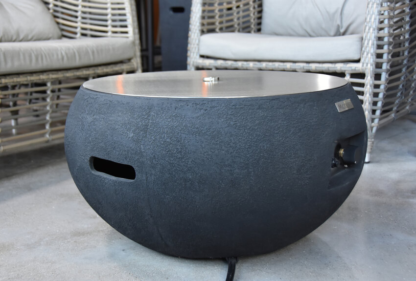 Modeno York Fire Bowl Ronde Betonlook Vuurtafel op Gas Modeno York Fire Bowl Ronde Betonlook Vuurtafel op Gas