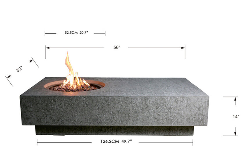 Elementi Ubinas bio ethanol vuurtafel Elementi Ubinas bio ethanol vuurtafel