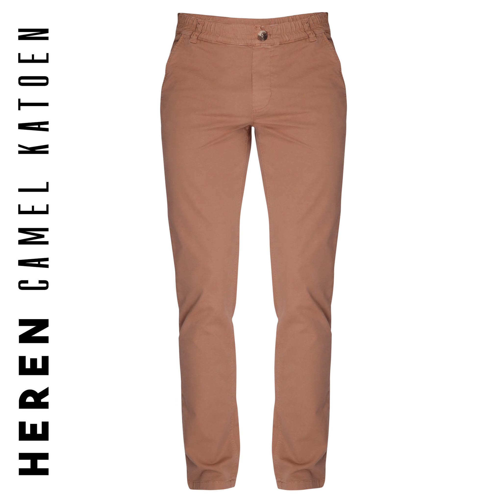 Hoffmans Stretch: Heren Broek Chino Rondom Elastiek - Hoffmans Mode Online