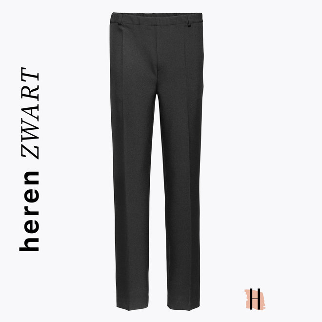 Winter Heren Pantalon Elastische Band in Zwart