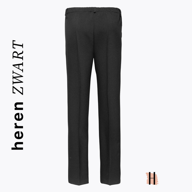 Winter Heren Pantalon Elastische Band in Zwart