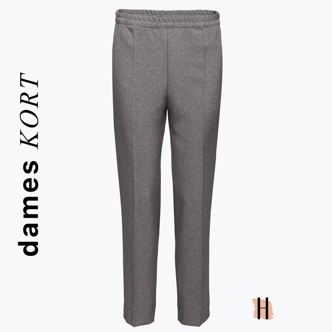 Winter Pantalon Elastiek: Grijs Gemêleerd