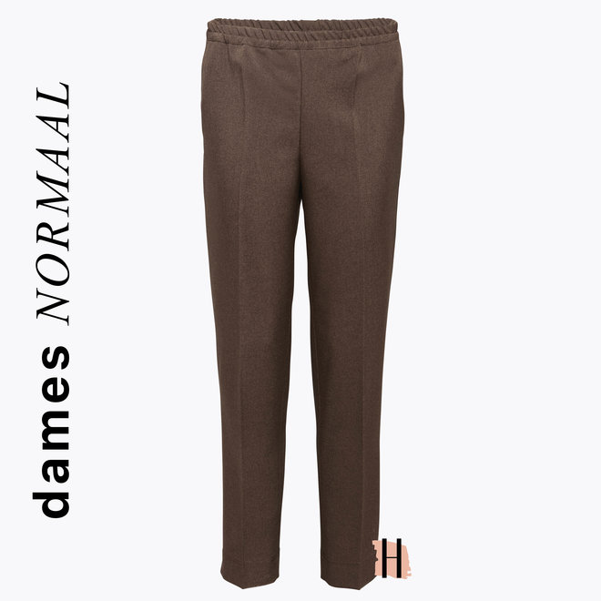 Winter Pantalon Elastiek: Chocolade Bruin