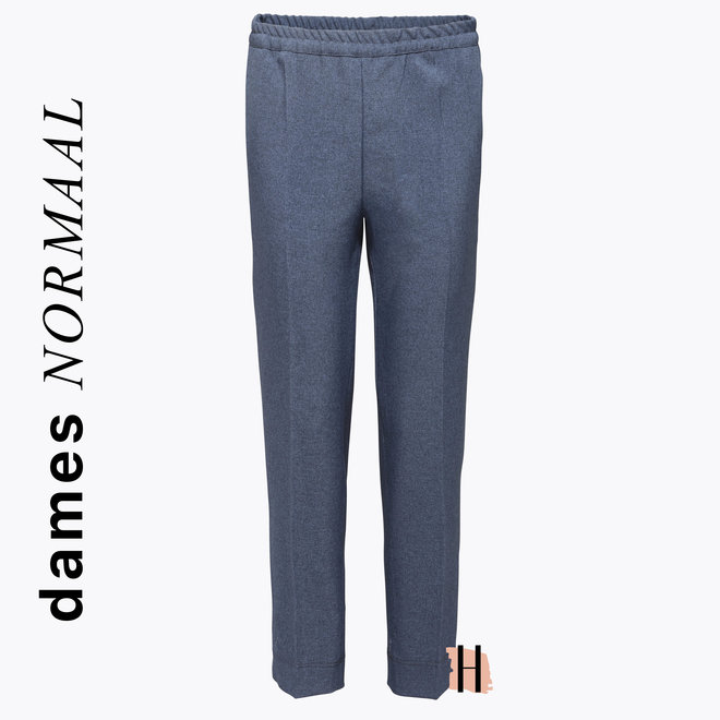 Winter Pantalon Elastiek: Jeans Blauw