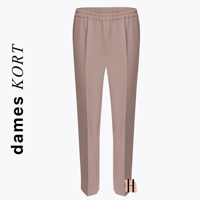 Zomer Pantalon Elastiek: Zand Bruin