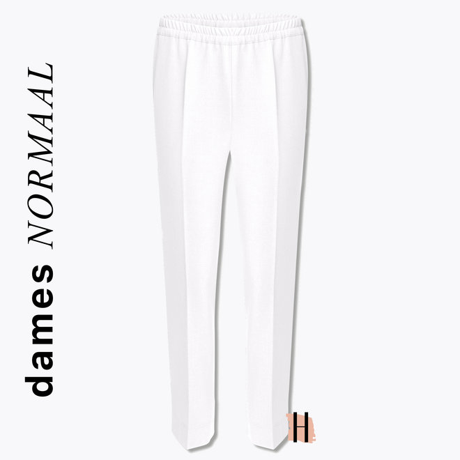 Zomer Pantalon Elastiek: Wit