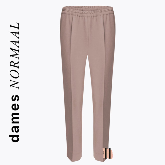 Zomer Pantalon Elastiek: Zand Bruin