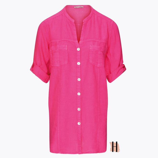 Z23 214 Plenno Blouse LINNEN in Pink