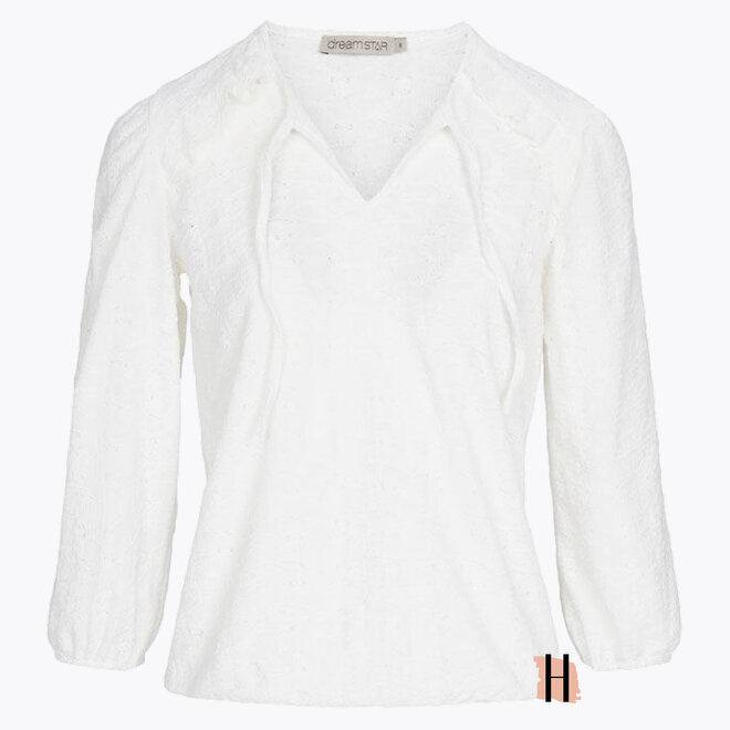 W23 120 Doca Top BRODERIE Off-White